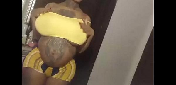  Black ass pregnant belly